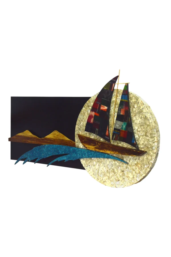 SAIL TO HOPE LIGHTED WALL DECOR